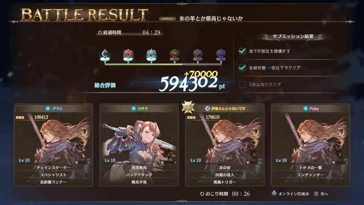 PS4版【グラブルリリンク エンドレスラグナロク CBT版】ちょっとマルチ　2