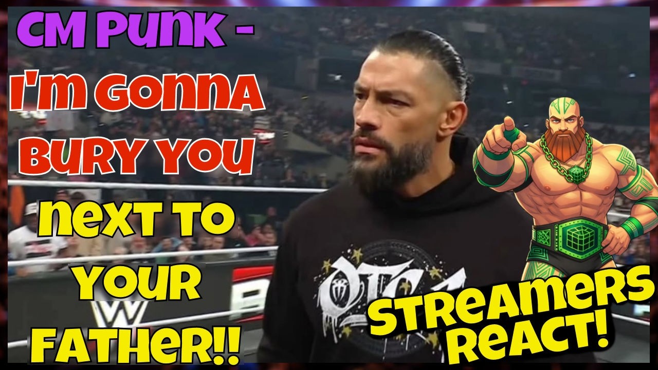 Реакция стримеров! CM Punk — Я похороню тебя рядом с твоим отцом! #wwe #cmpunk #wrestling