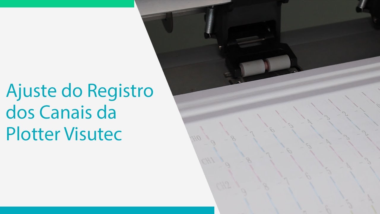 Visutec | Vídeo Técnico | Ajuste do Registro dos Canais da Plotter