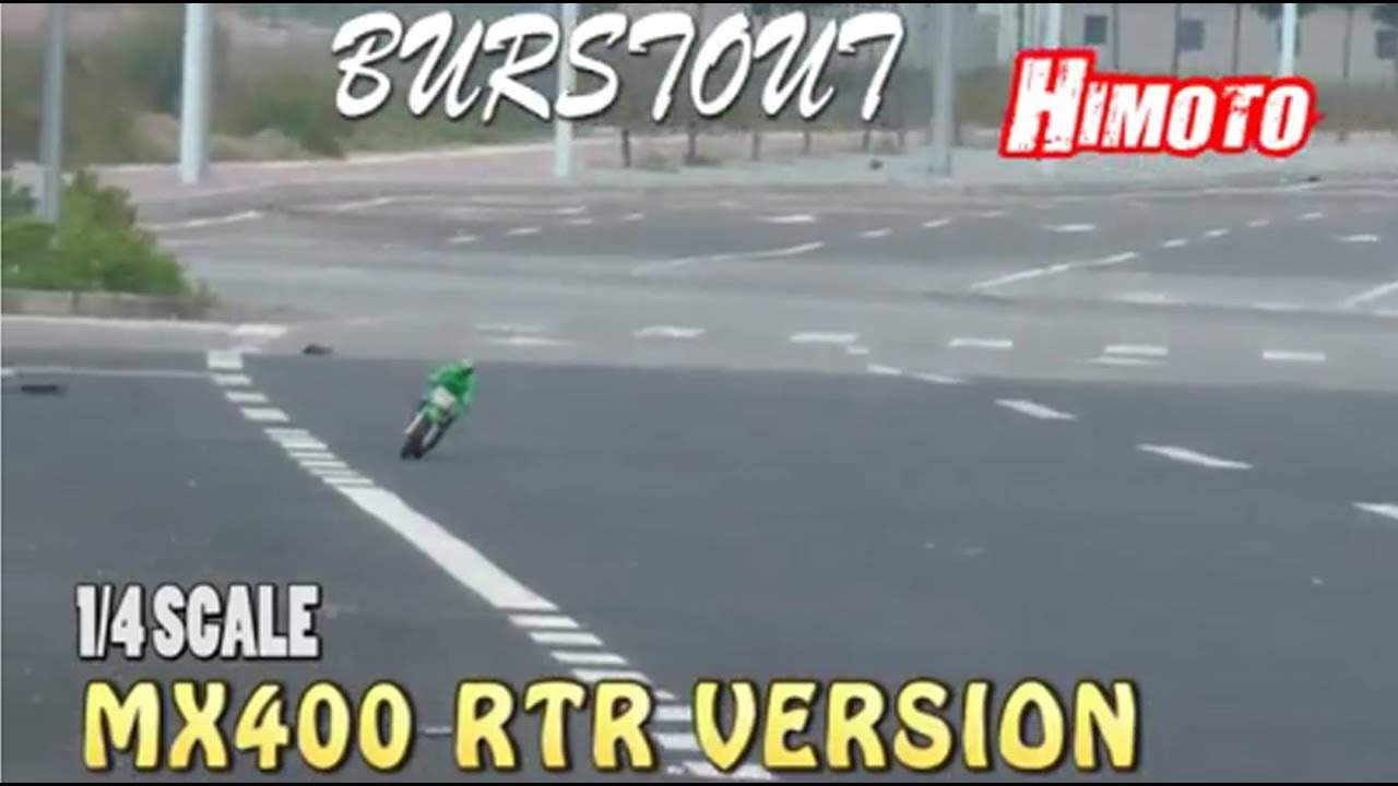 HobbyTime - HIMOTO BURSTOUT MX400 1/4 Rc Motosiklet Motocross