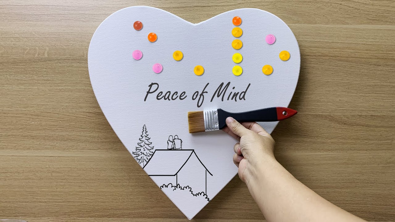 Daily challenge # 218 / March's Special Art / Acrylic / Peace of Mind Painting