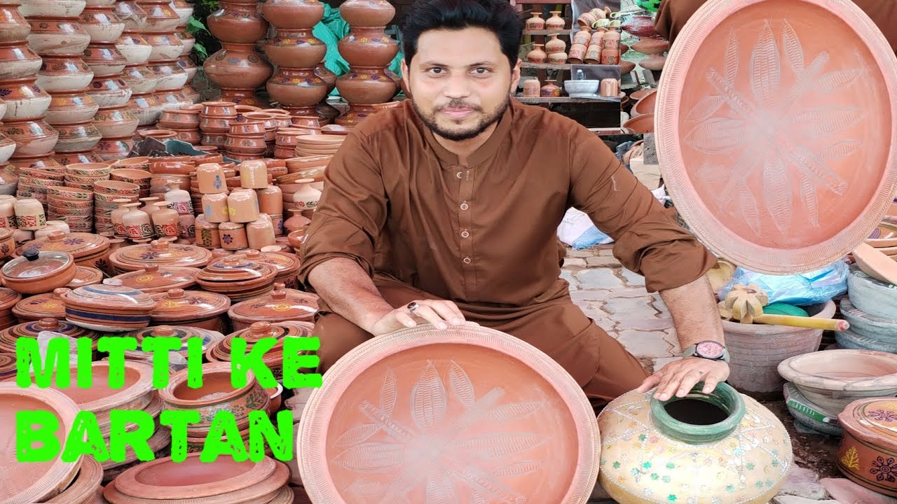 🍲 Mitti ke bartan Pakistan Hamari city mein... Raza vlog Mubashir Siddique