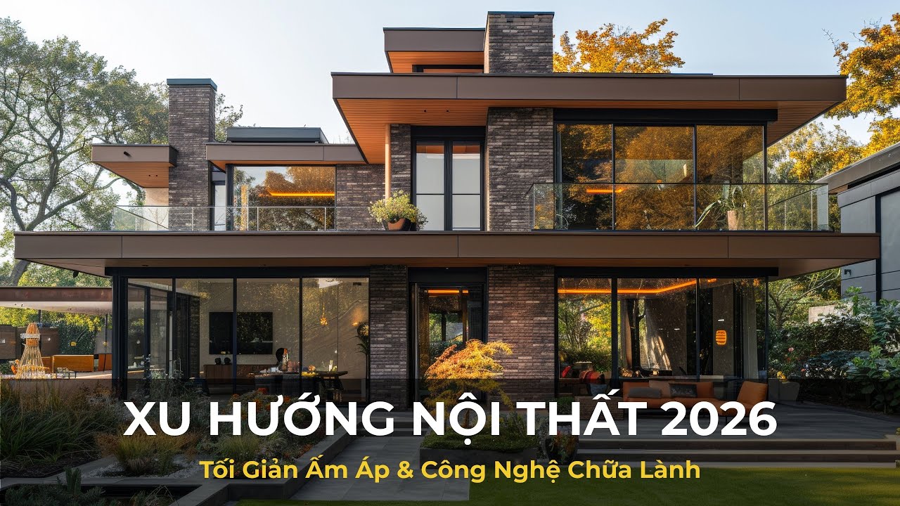 Xu Hướng Nội Thất 2026: Tối Giản Ấm Áp & Công Nghệ Chữa Lành