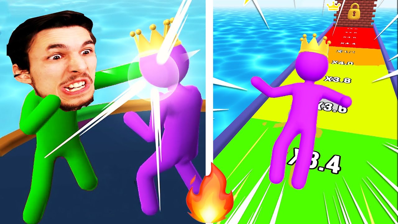 MANGIO TUTTI e DIVENTO GIGANTE su GIANT RUSH!! (3 Giochi a Caso)