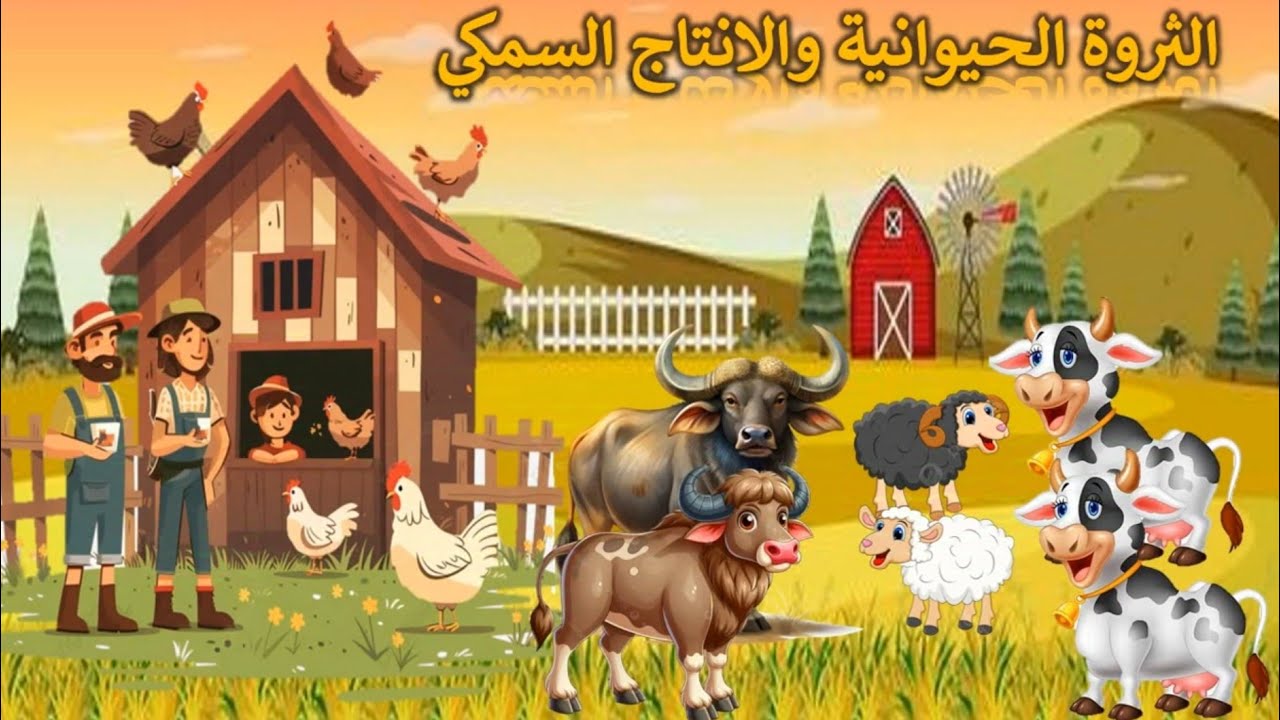 جغرافية مصر الاقتصادية المحاضرة 5 الانتاج الحيواني والثروة الحيوانية الصف الاول الثانوي ترم اول