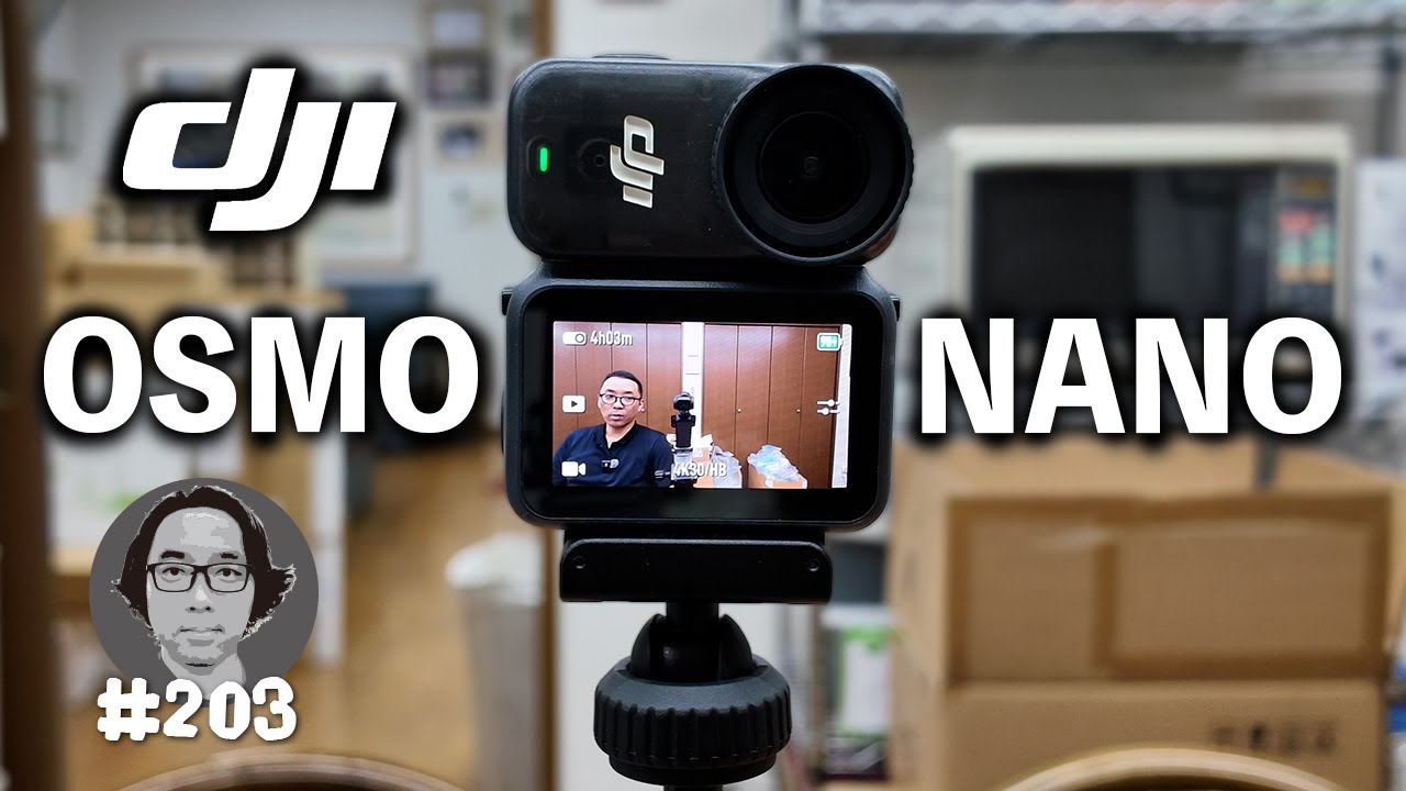 Vlog 203　【DJI Osmo Nano】新型ウェラブルカメラで平日Vlogを撮ってみた
