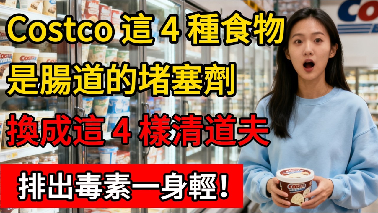 肚子大、代謝慢？Costco 這 4 種食物是腸道的「堵塞劑」！換成這 4 樣「清道夫」，排出毒素一身輕！#好市多 #costco