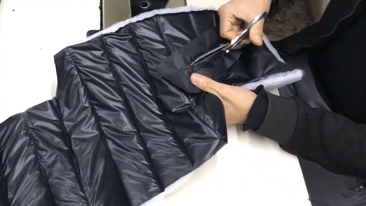 طريقة خياطة الخطوط و الجيوب للجاكيت دودون الجزء 3