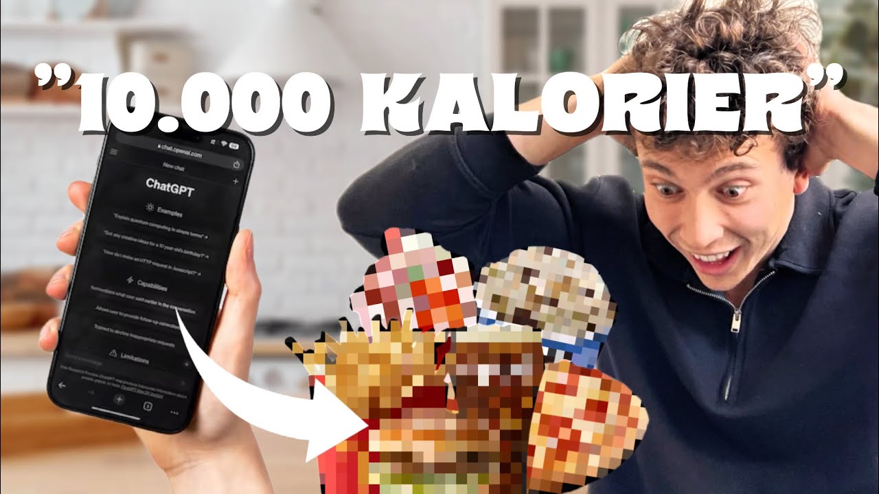 AI bestämmer vad jag äter under en dag - Calorie Challenge