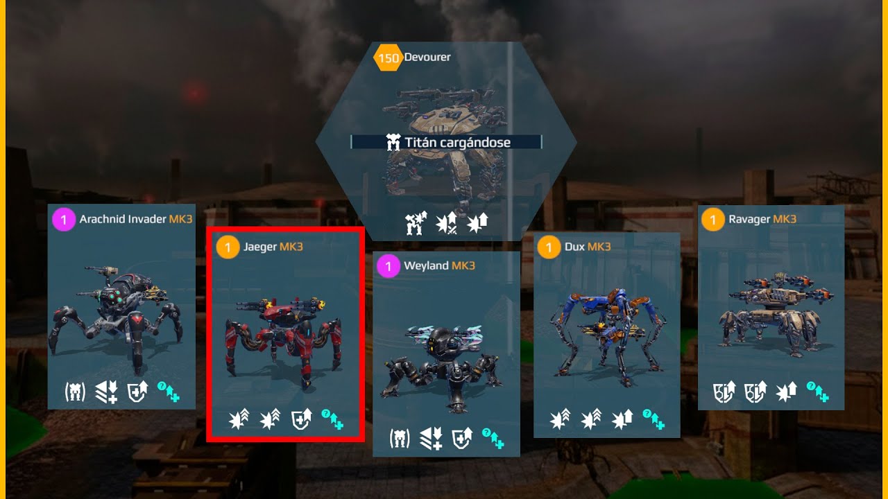 War Robots: Паучьи роботы в Лиге Чемпионов | Invader, Jaeger, Weyland, Dux, Ravager Геймплей
