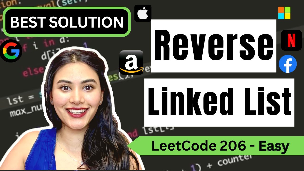 Reverse Linked List - LeetCode  206 - Python (Iterative and Recursive)
