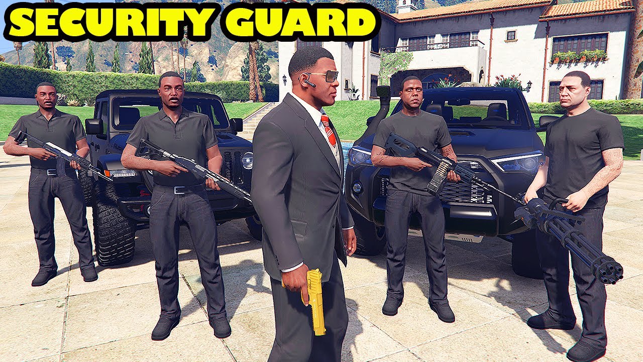 Franklin Become Powerful SECURITY GUARD and Make Security Company in GTA 5 | SHINCHAN and CHOP