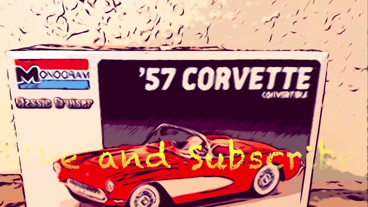 57 Corvette Monogram Model Kit (Pre build/prep)