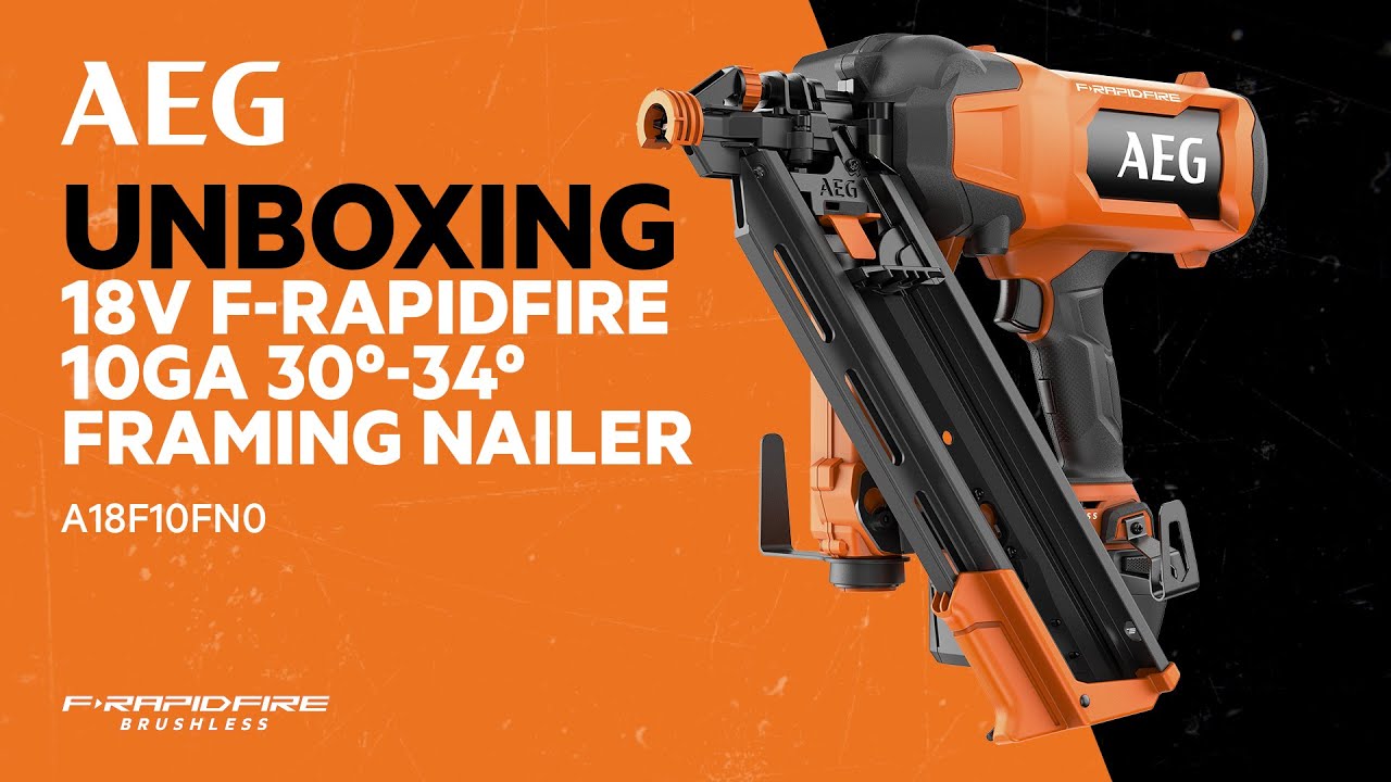 AEG F-Rapid Fire Framing Nailer (A18FNF1042C) ‘Out of The Box’