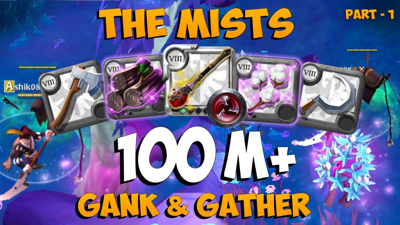 Without Premium 100 Million Of The Mists Gank & Gather | Albion Online Part-1