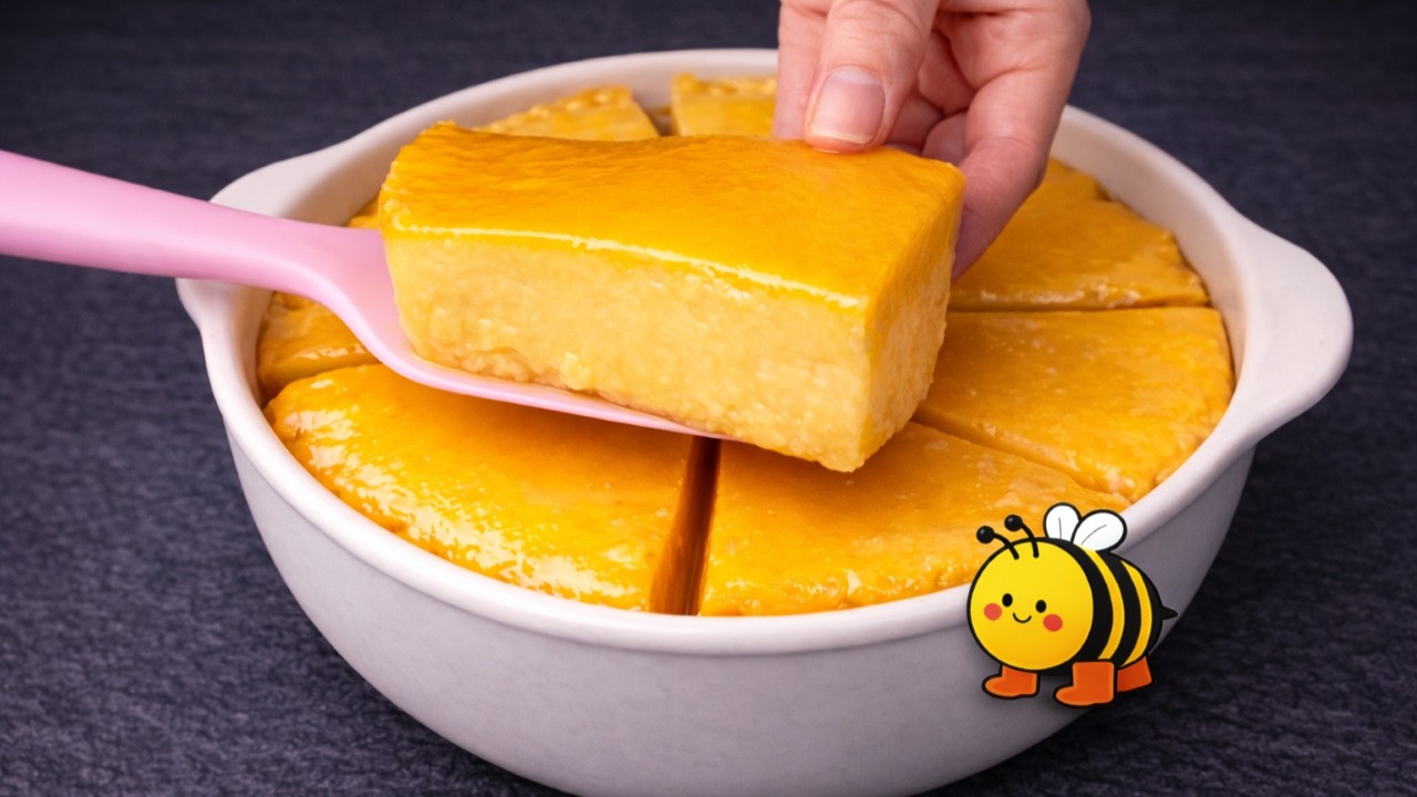 🍑Schlagen Sie Kondensmilch mit Pfirsichen auf! Super einfach und schnell! Alle werden es lieben!