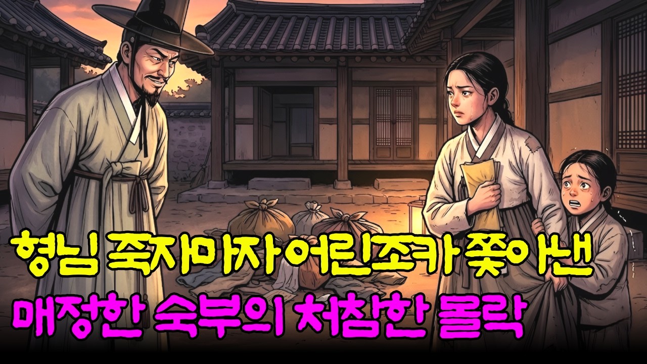 형님 죽자마자 오누이 조카를 내쫓은 매정한 숙부의 소름 돋는 최후! 가짜 유언장의 비극ㅣ야담 ㅣ 민담 ㅣ 옛날이야기 ㅣ 야담요지경 ㅣ