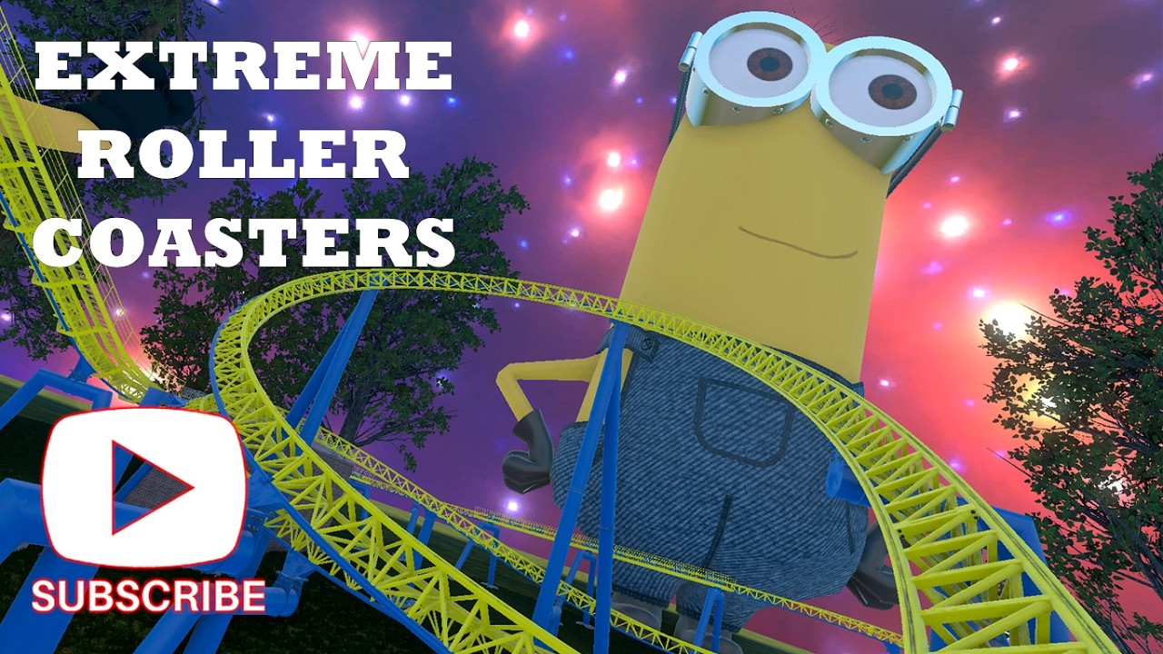 Ultimate Minions Theme Park Ride! 🎢🌎#Animation #MustWatch #Viral