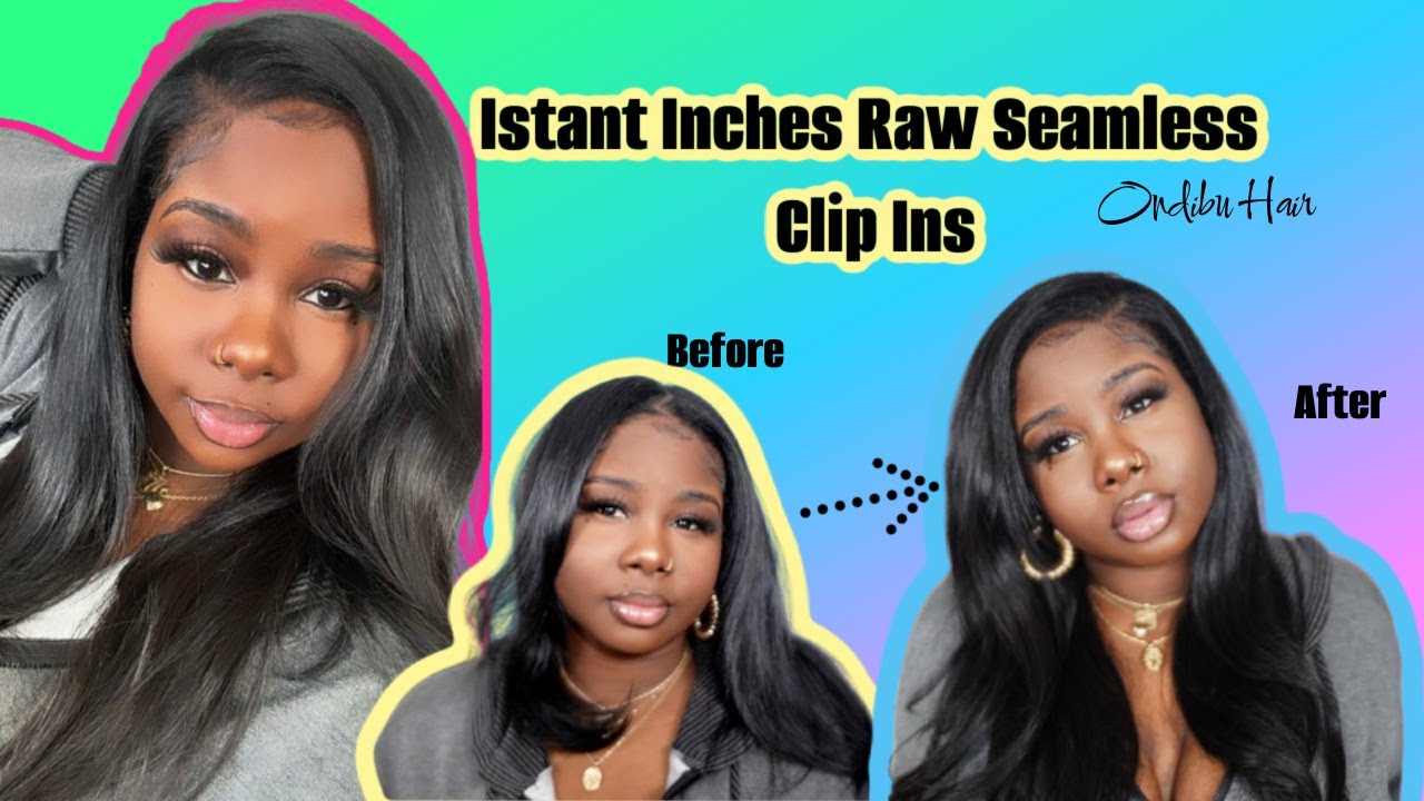 ♡ The Most Natural Indian Raw Clip-Ins | Start To Finish Install Ft. Ondibu Hair