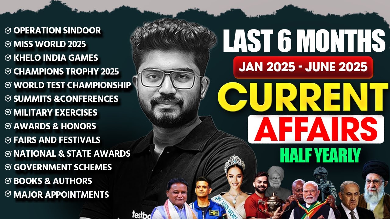 Last 6 Months Current Affairs for RI ARI Mains Exam 2025 | RI ARI Mains Current Affairs | Shakti Sir