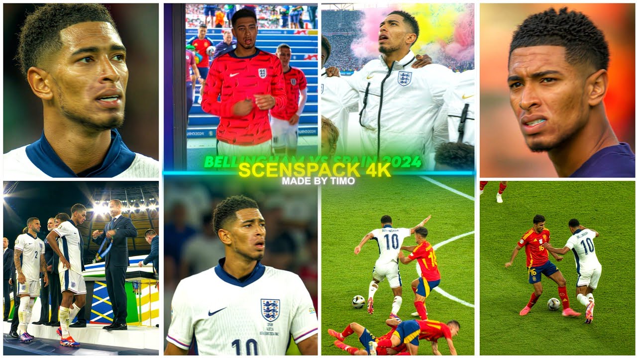 Jude Bellingham Vs Spain 2024 / RARE CLIPS ● SCENEPACK 4K (With AE CC and TOPAZ)