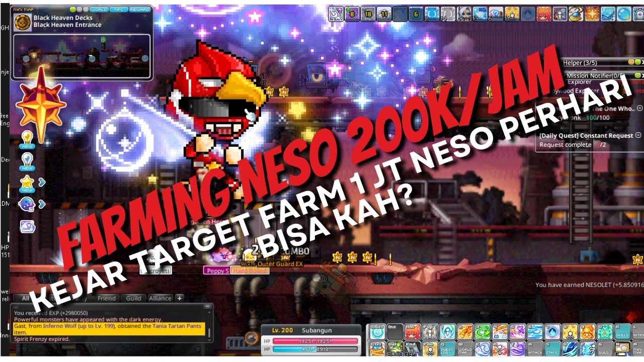 🔴[LIVE] Maplestory N |Farming Neso mumpung 200k/jam, Kita Nguli Cari 1jt Neso Hari ini!!!