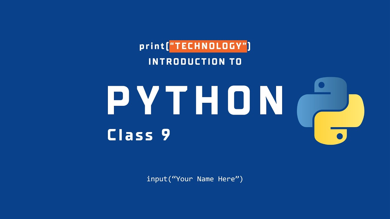 Class 9 | Python
