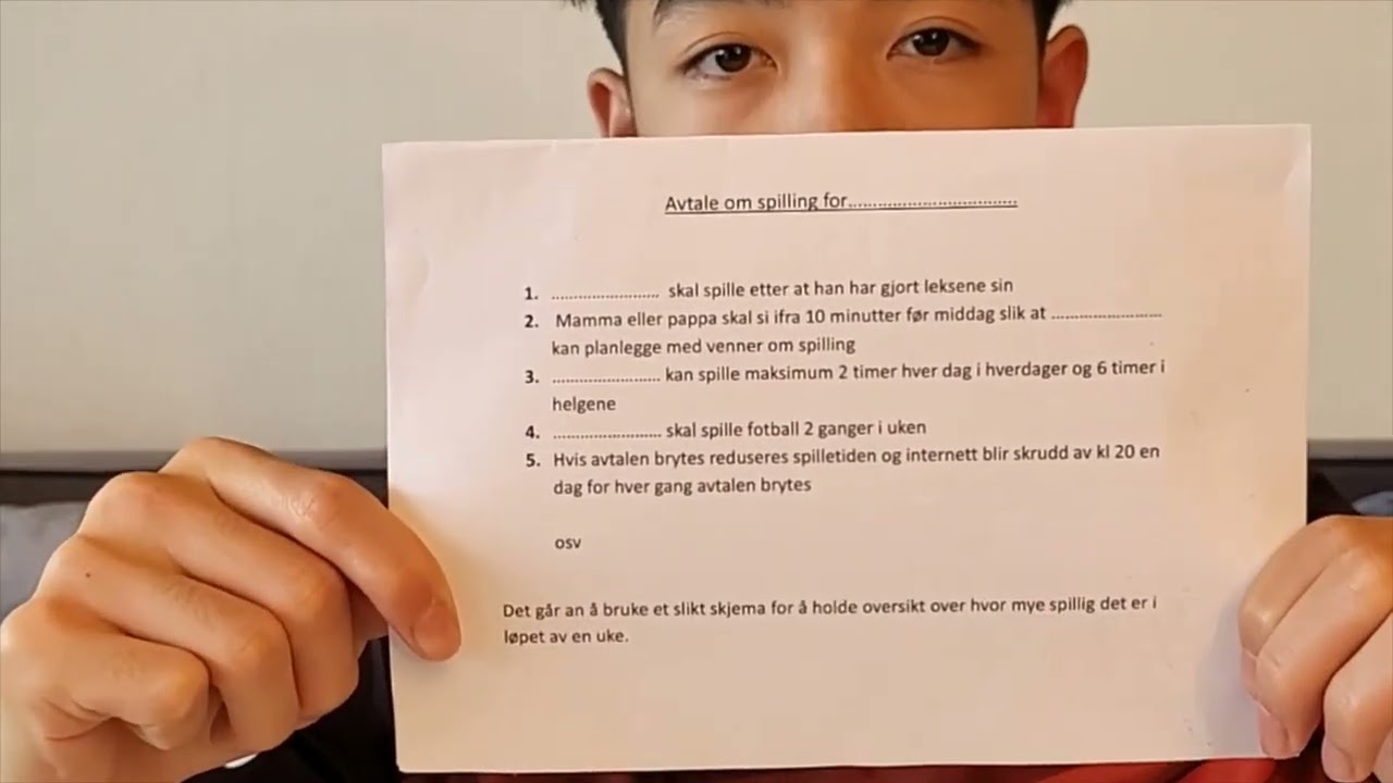 Spillavtaler med barna