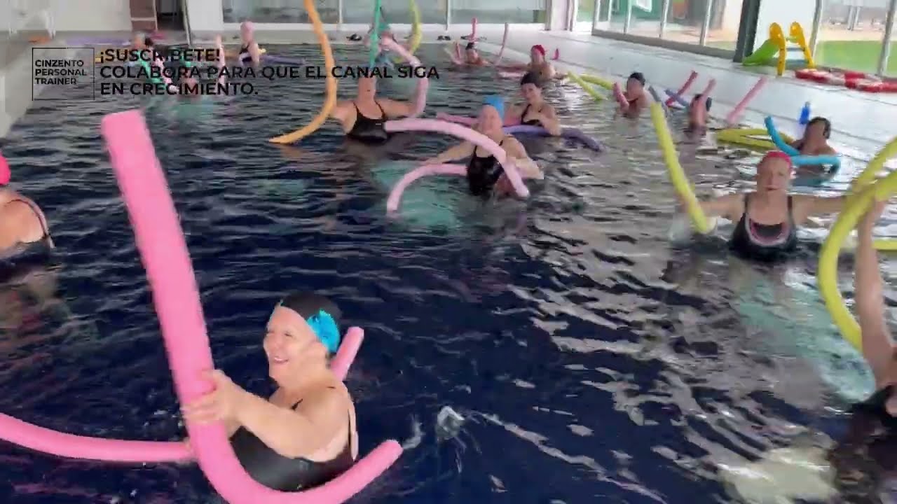 AQUAFITNESS, AQUAGYM E HIDROGINASTICA +12 ejercicios con el churro para que montes tus clases