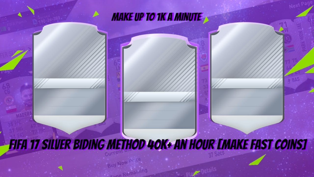 FIFA 17 INSNE SILVER BIDDING METHOD 40K+ AN HOUR
