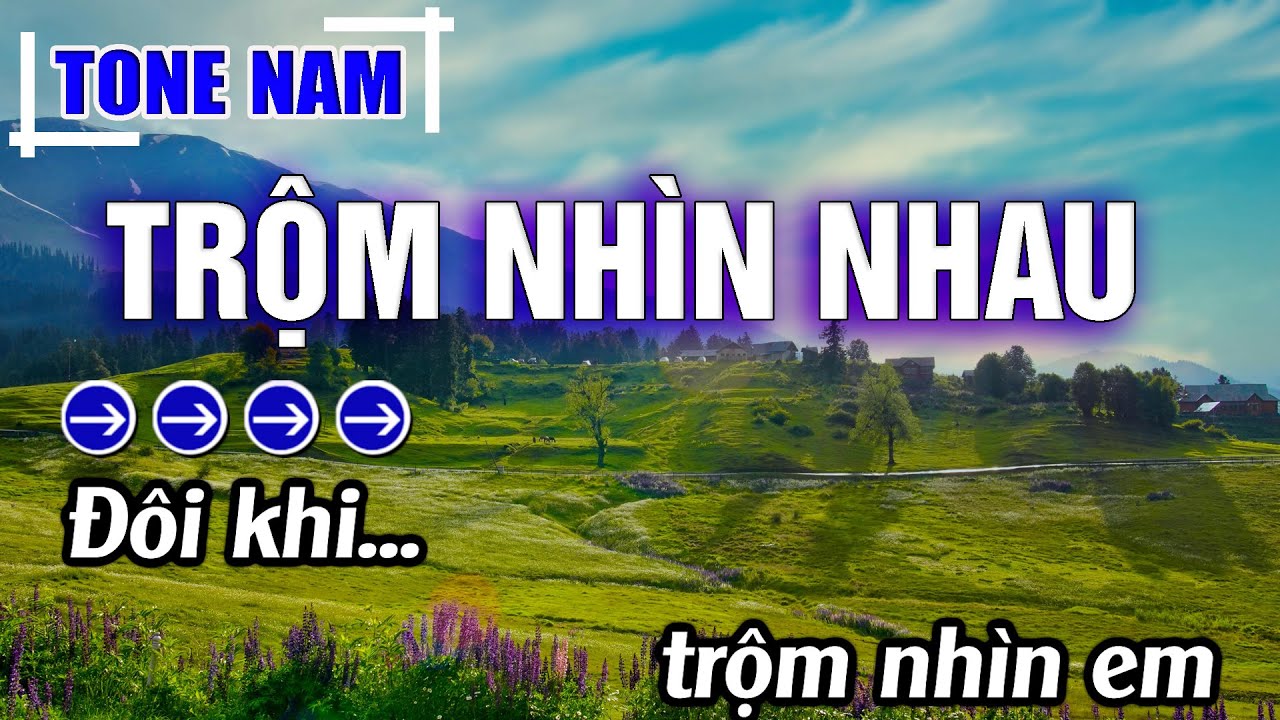 Trộm Nhìn Nhau Karaoke Tone Nam ( Am ) Beat Mới | Karaoke Đăng Khôi