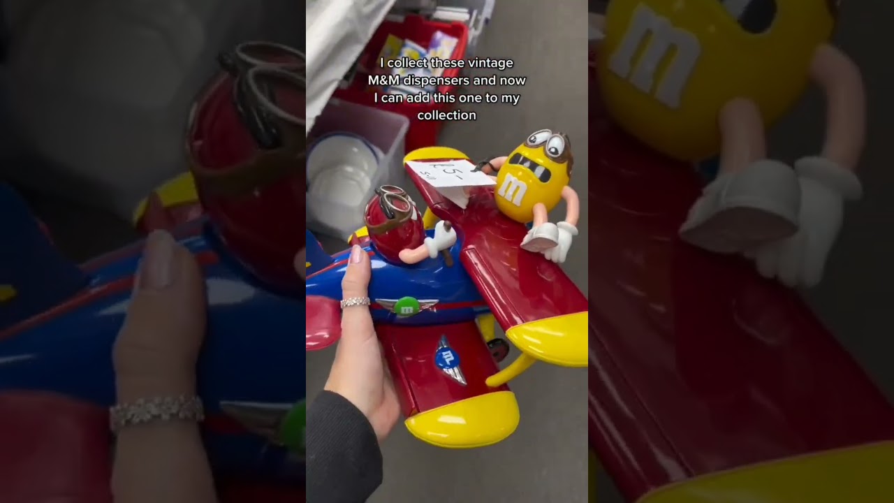m&m dispenser in a store