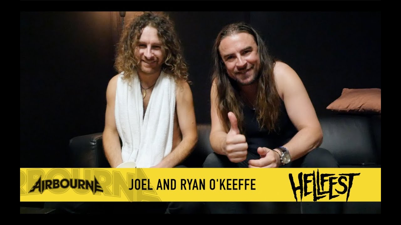 Interview with AIRBOURNE at Hellfest 22 with live excerpts