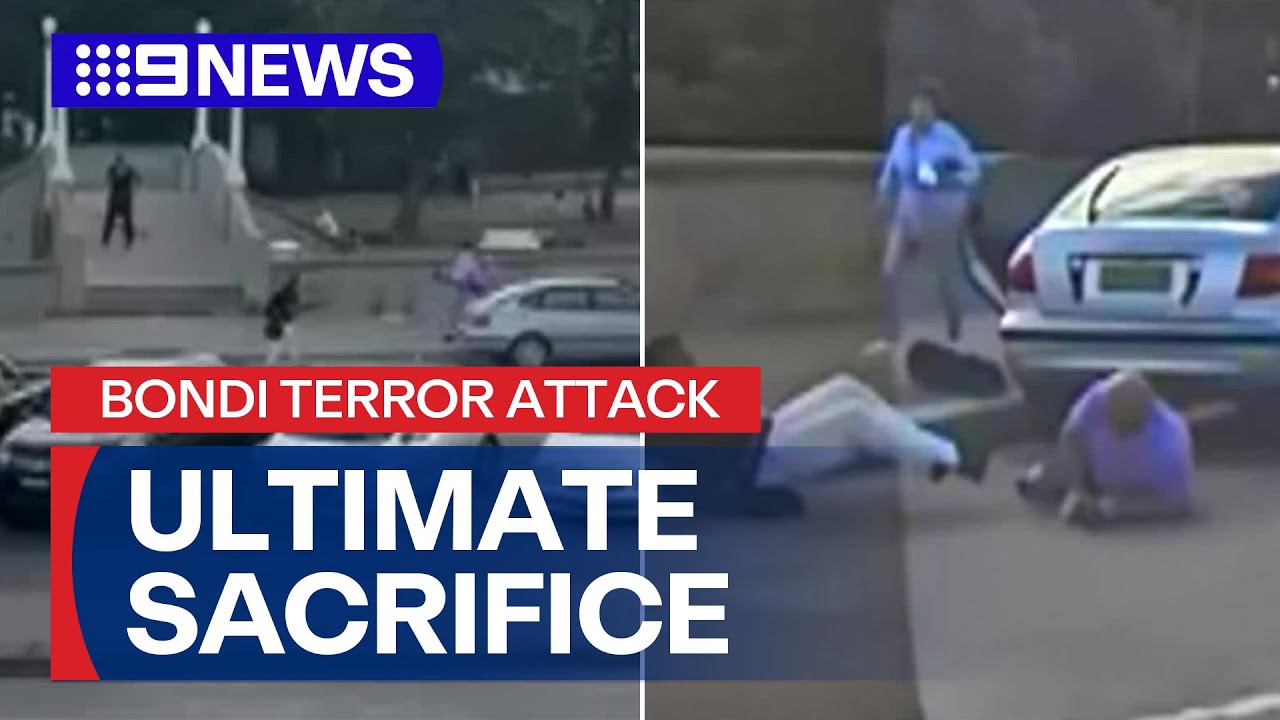 Couple pay the ultimate price for selfless act of bravery in Bondi shooting | 9 News Australia