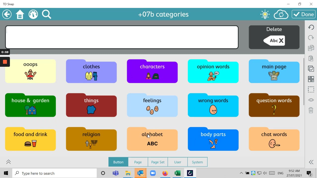 TD Snap PODD link to QWERTY keyboard page