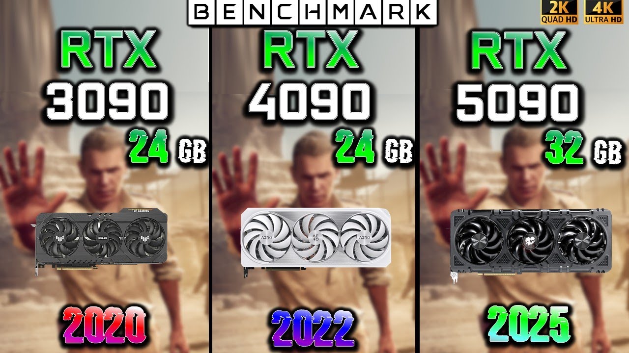 RTX 3090 24GB vs RTX 4090 24Gb vs RTX 5090 32GB/   Test / 1440p - 2160p  / in 8 Games