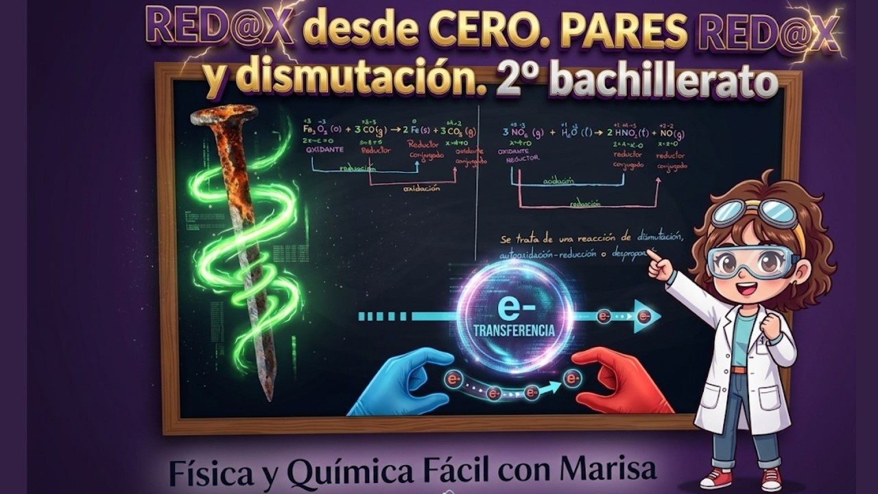 Cómo dominar REDOX (Oxidación-Reducción) desde cero. PARES REDOX y la DISMUTACIÓN.