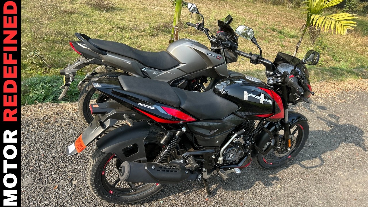 2026 Bajaj Pulsar 125 LED Headlamp Vs Hero Glamour X 125 Ride Comparison | Motor Redefined.