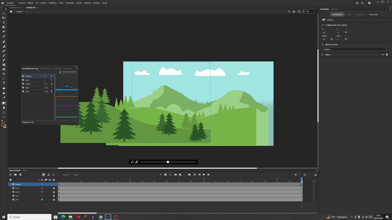 Adobe Animate: Camara y 2.5D