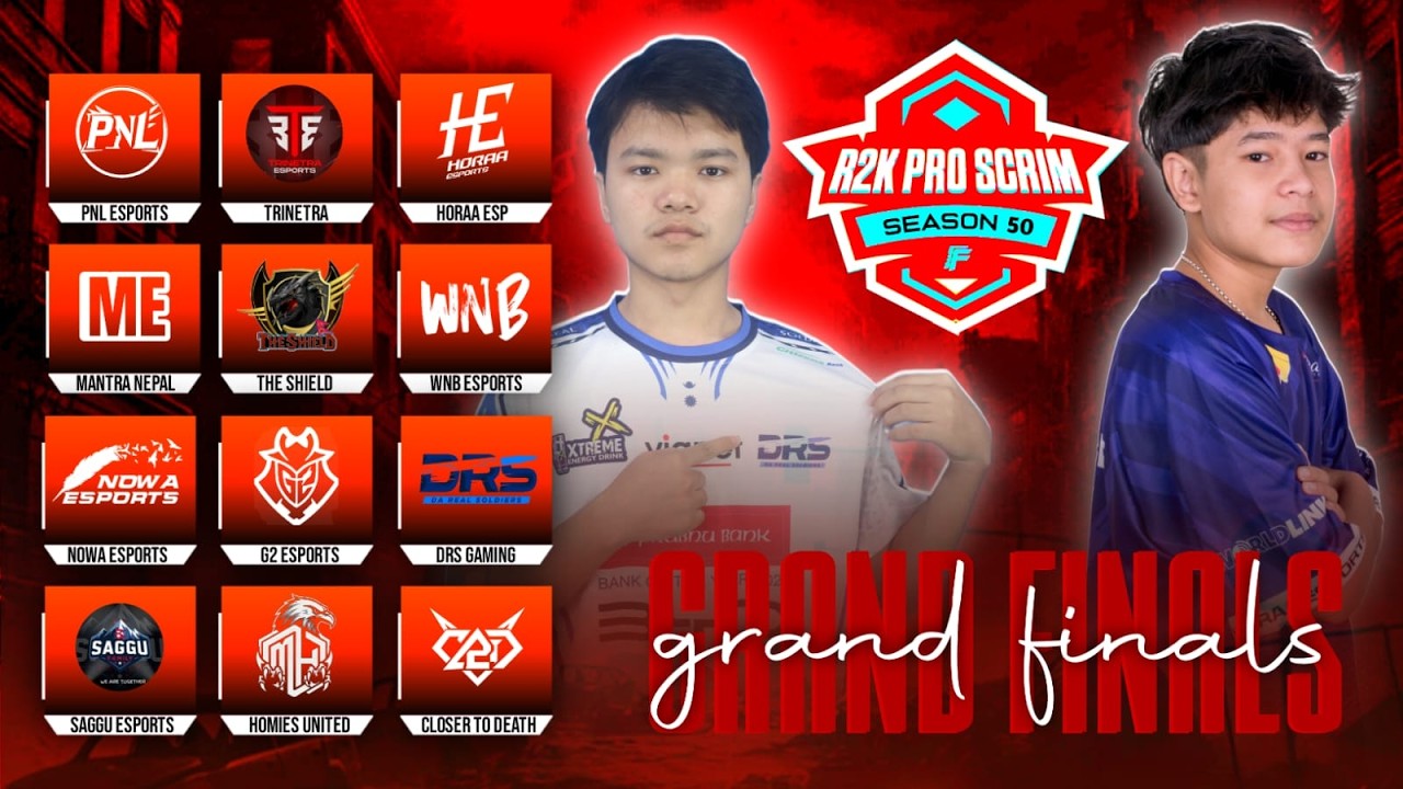[🛑LIVE] R2K PRO SCRIM || SEASON 50 | GRAND FINAL || FT.DRS,HORAA,MANTRA,NOWA
