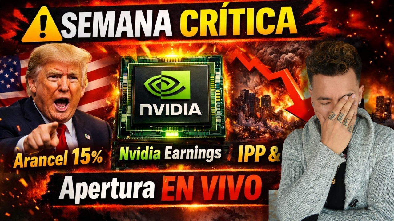 🚨 APERTURA DE MERCADO EN VIVO: Aranceles de Trump, Nvidia , Inflación IPP | ¿Volatilidad Extrema?