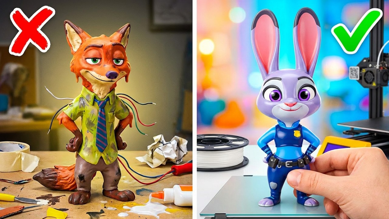 Нет! Не испортите Джуди, Ника и Гэри 😭 Вирусные гаджеты, фиджеты и DIY в стиле Zootopia 2