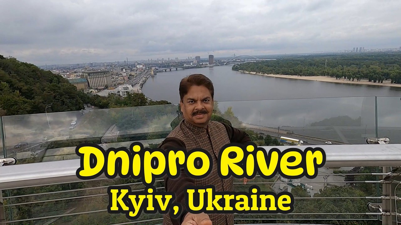 Panoramic View of the Dnipro River in Kyiv
