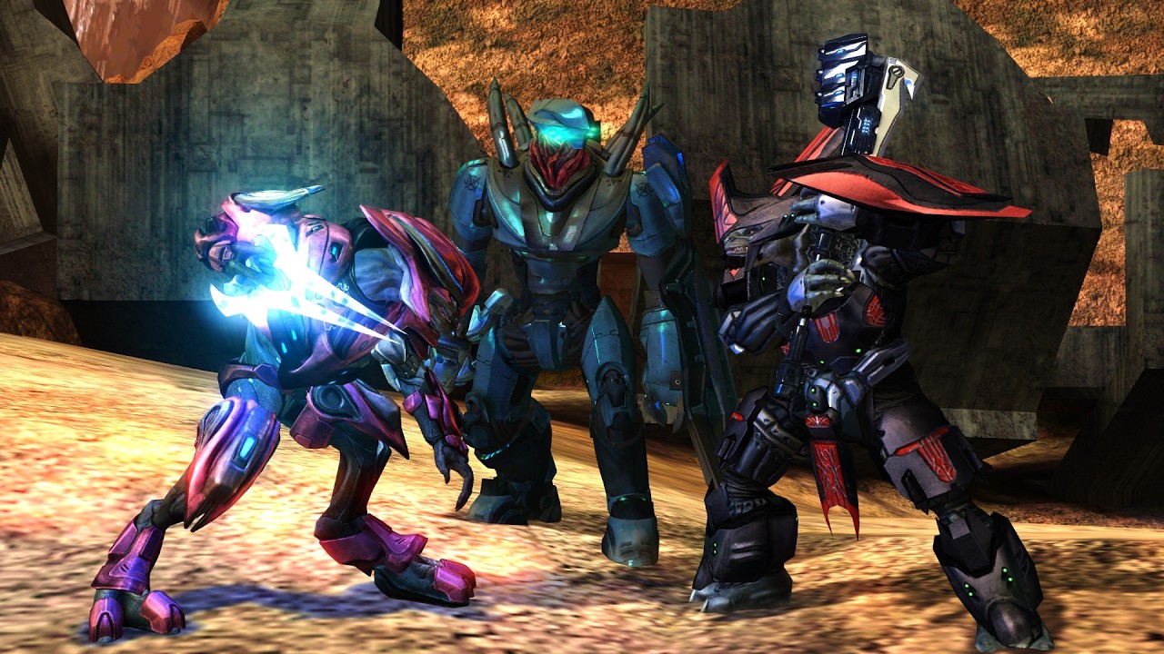 Элиты из Halo Reach против Брутов из Halo 3 против Охотников из Halo 2 Anniversary