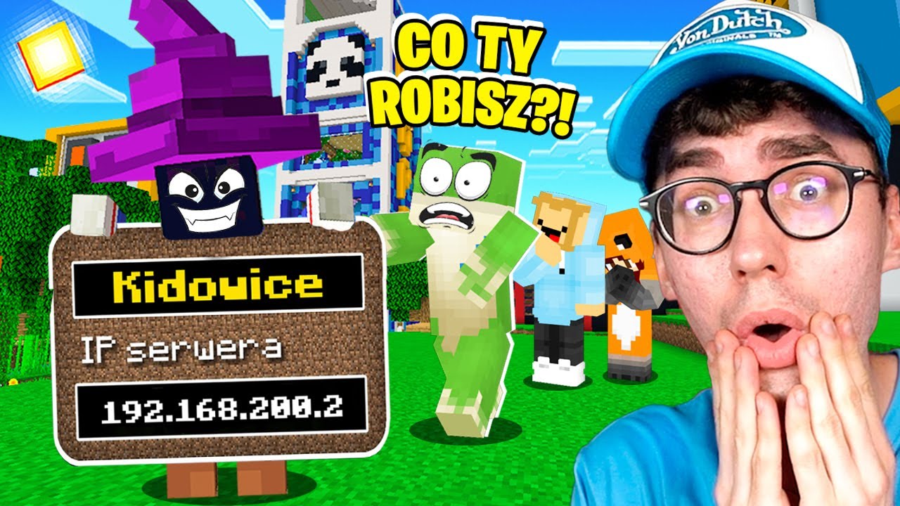MAGIK WRZUCIŁ ADRES IP KIDOWIC do INTERNETU w Minecraft! (po co?)