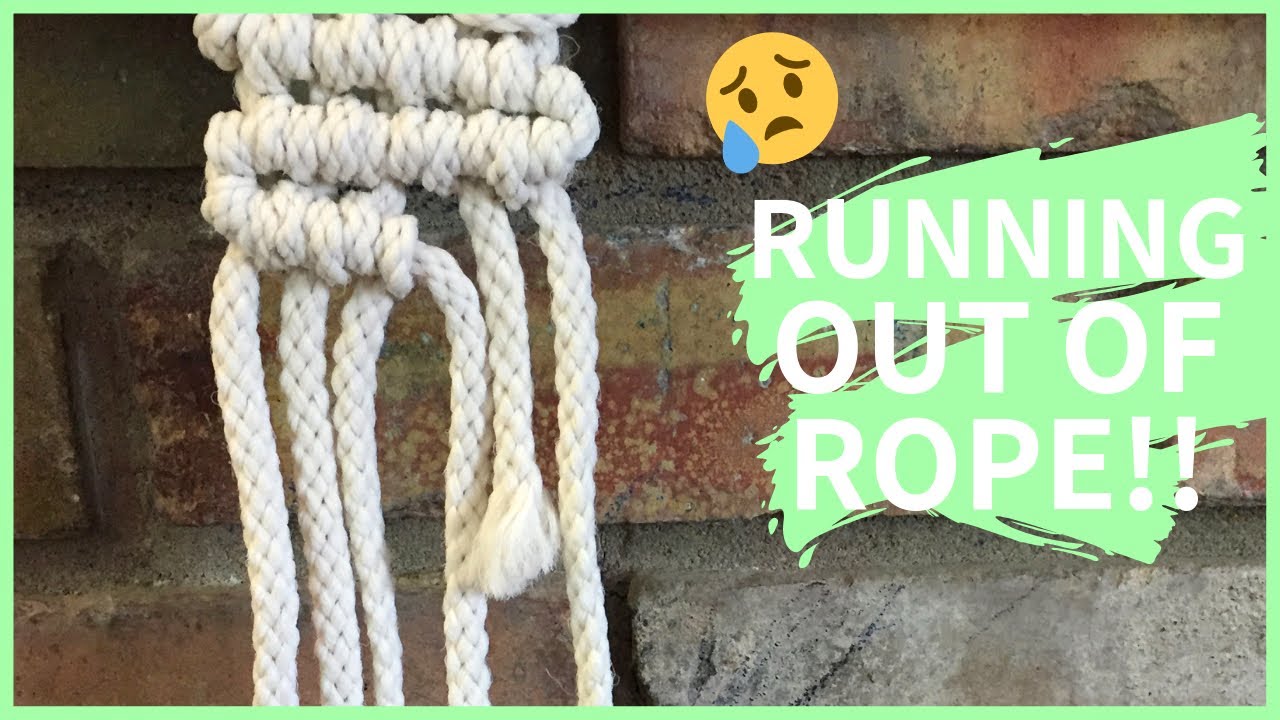 HOW TO ADD MACRAME CORD WHEN RUNNING OUT // Double Half Hitch Addition