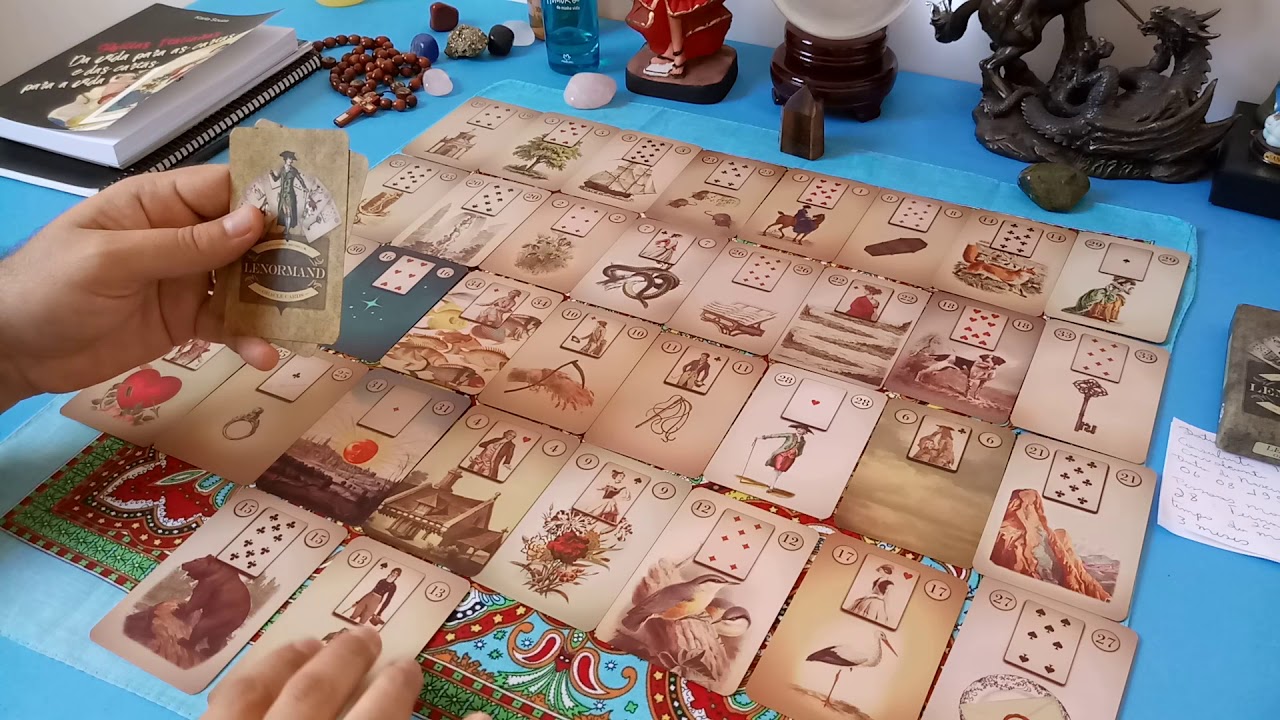 Como funciona a minha leitura de mesa real - Baralho Cigano