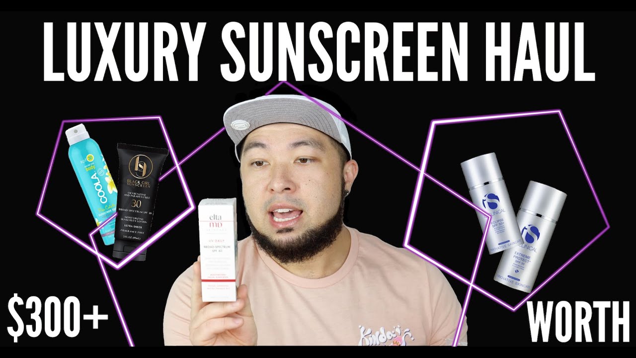 LUXURY SUNSCREEN HAUL - LUXURY SUNSCREEN HAUL FIRST IMPRESSIONS