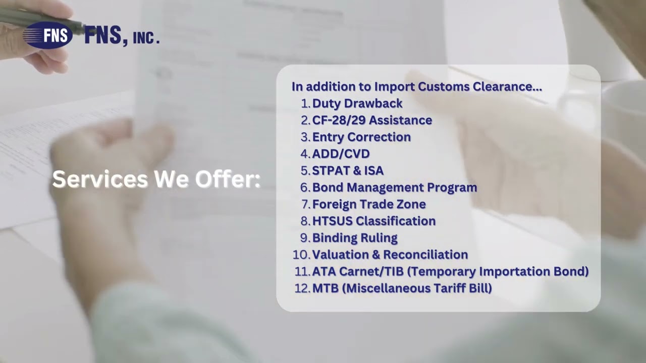 [FNS, INC] Expert Insights from FNS, Inc.'s Customs Consulting Team! 🌍🚚