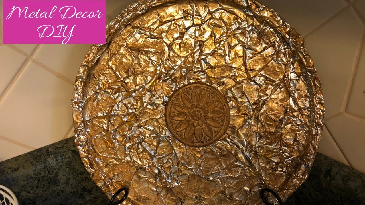 Dollar Tree Faux Metal Decor DIY Easy
